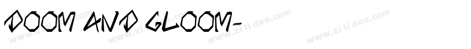 Doom And Gloom字体转换
